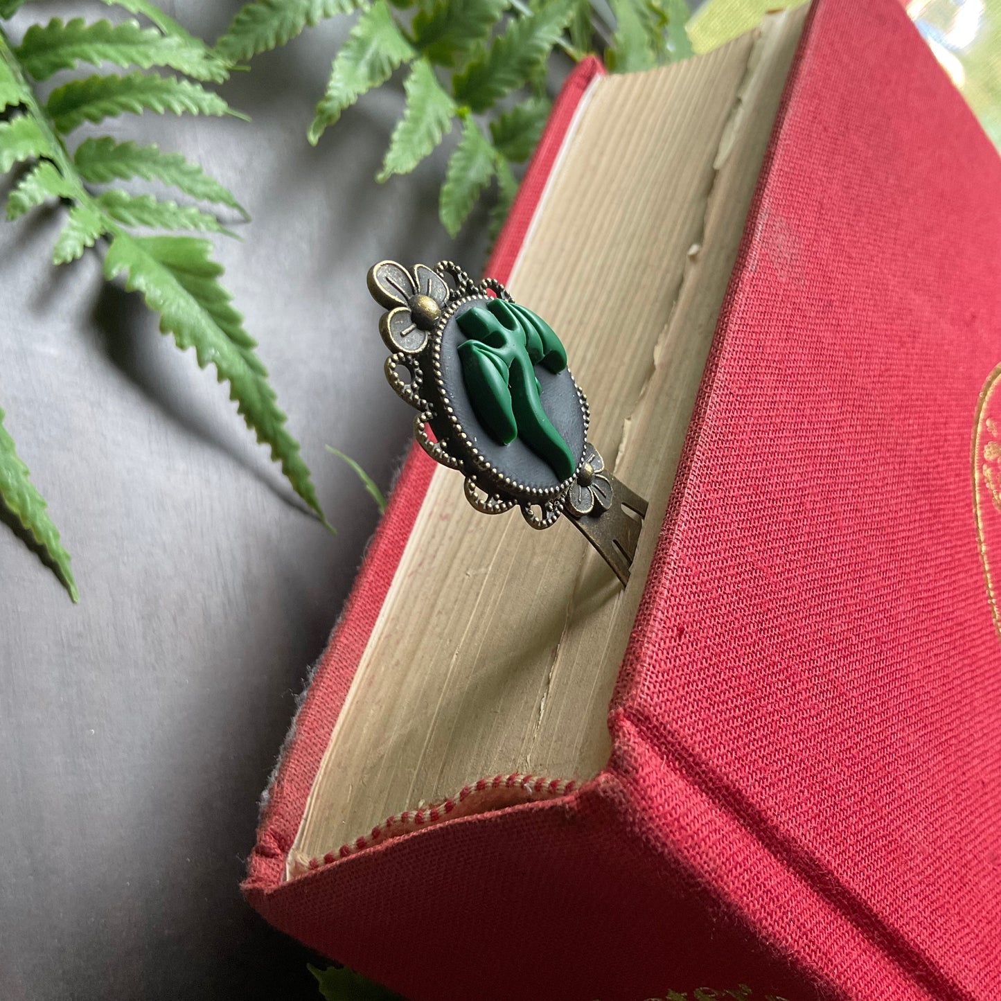 Green Dragon Metal Bookmark