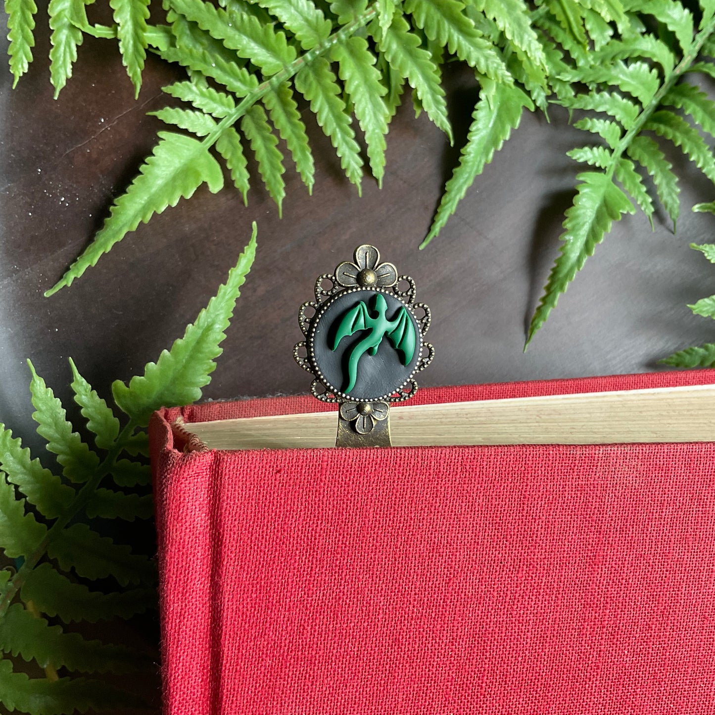 Green Dragon Metal Bookmark