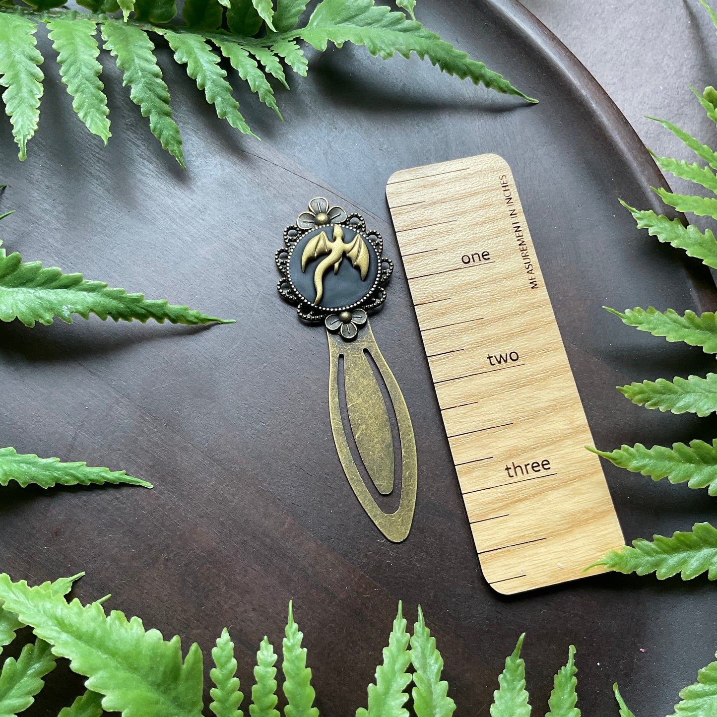 Gold Dragon Metal Bookmark