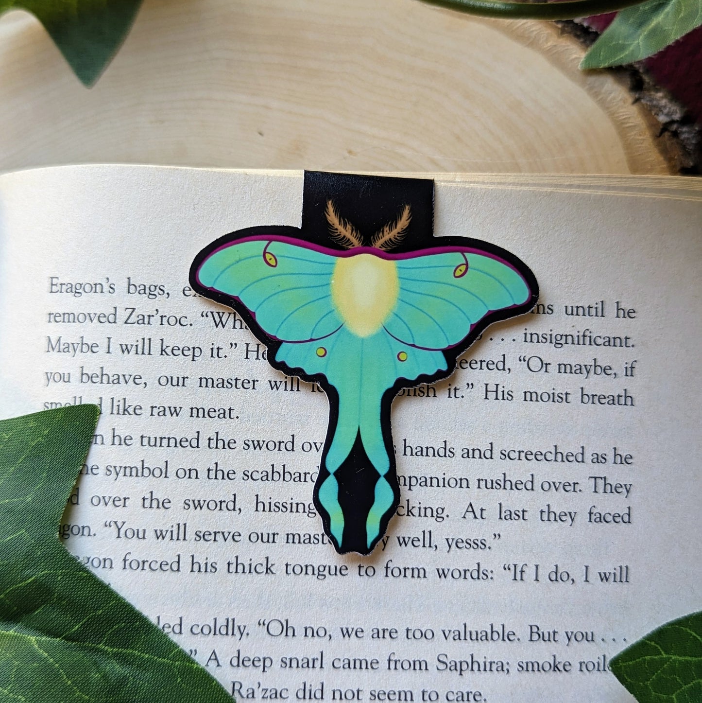 Luna Moth Magnetic Bookmark