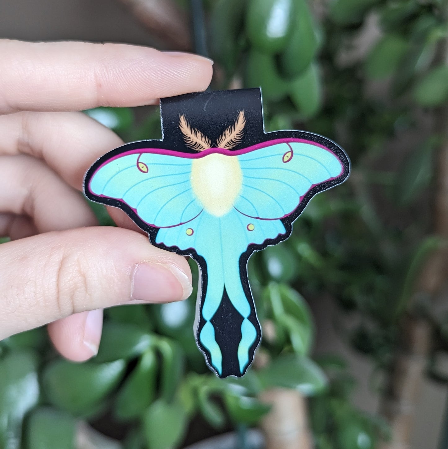 Luna Moth Magnetic Bookmark