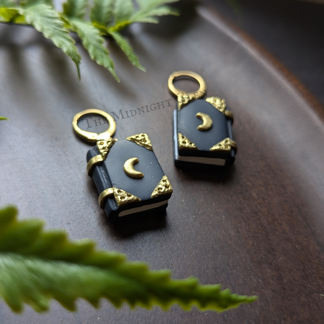 Gold Moon Book Dangles
