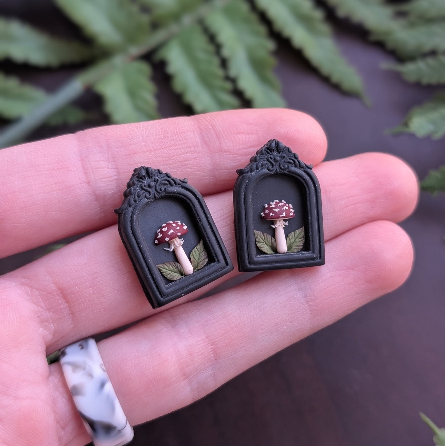 Framed Mushroom Studs
