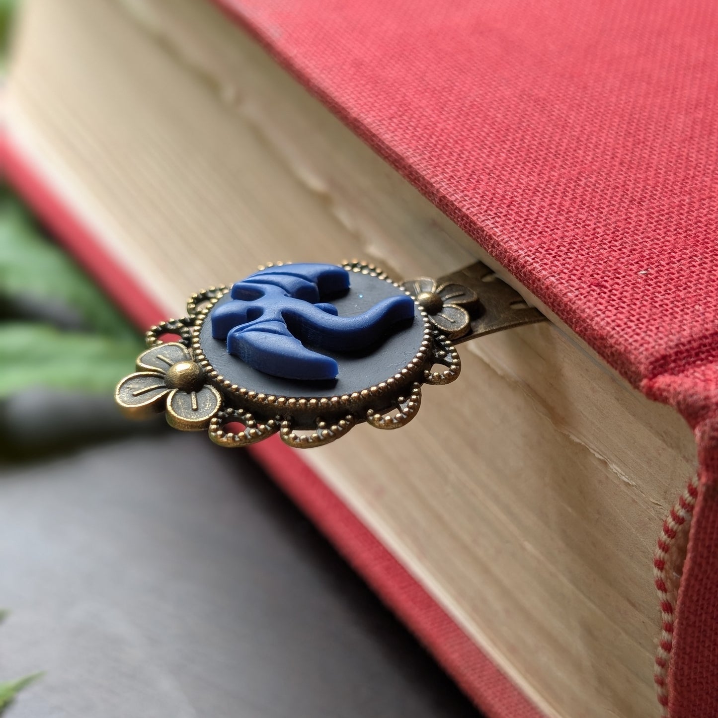 Blue Dragon Metal Bookmark