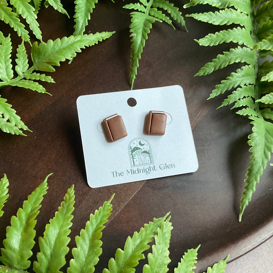 Brown Book Studs