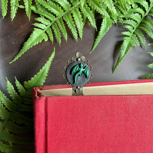 Green Dragon Metal Bookmark