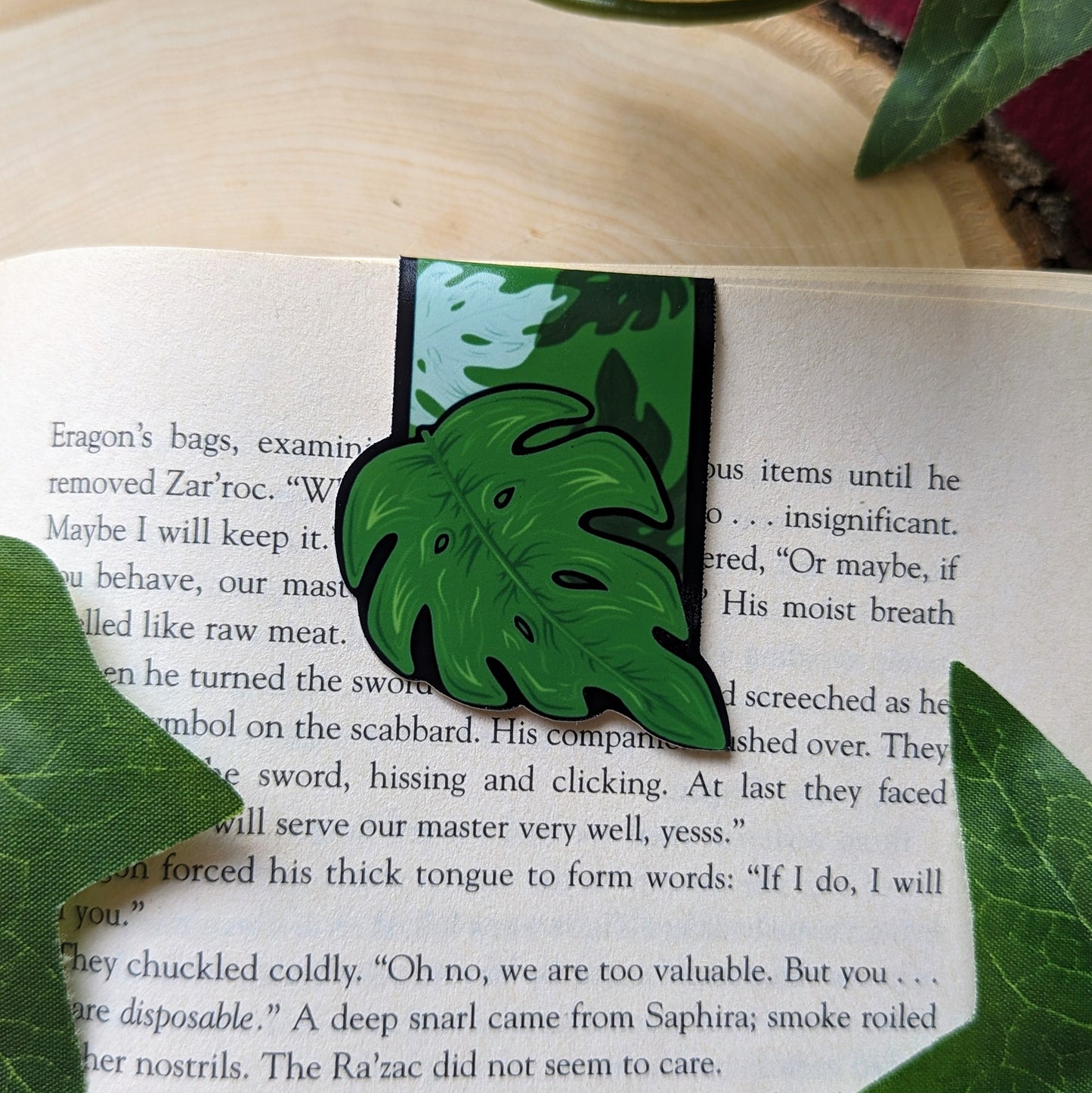 Monstera Magnetic Bookmark