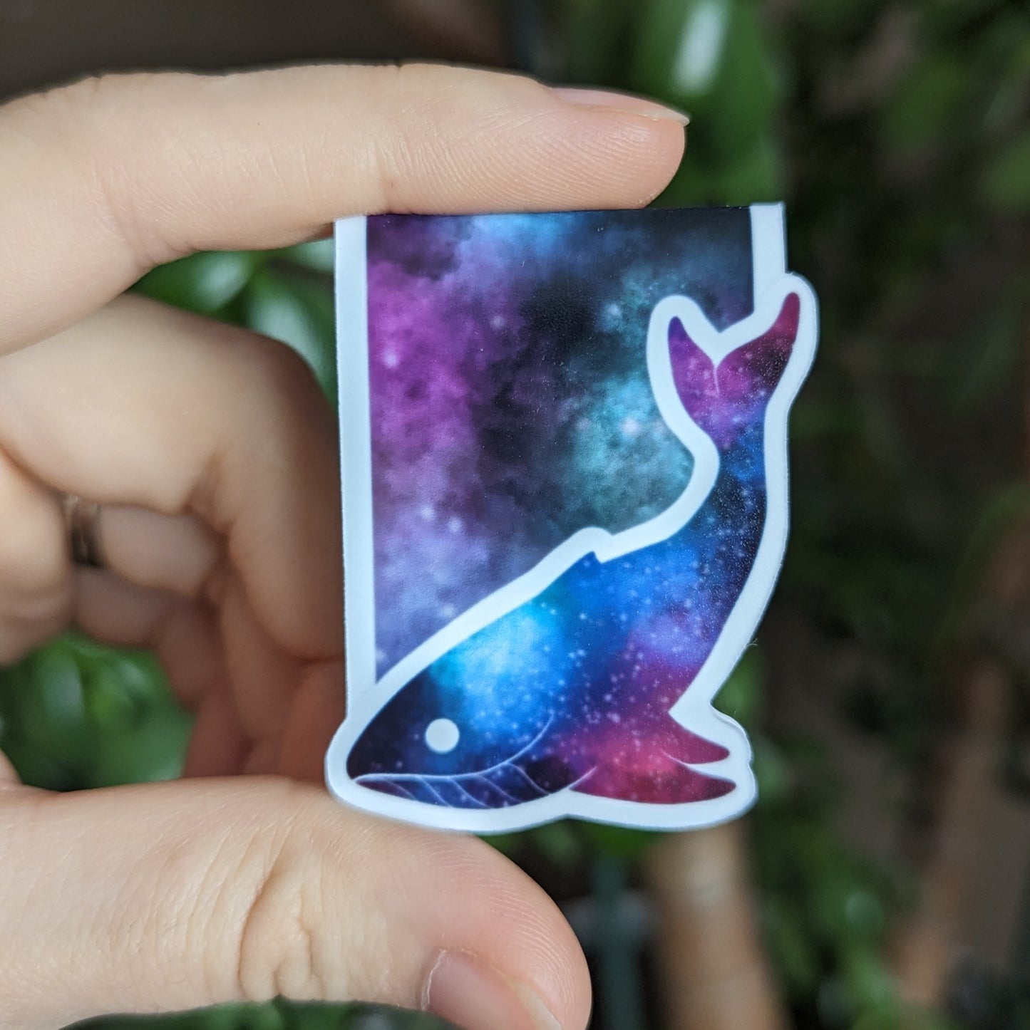 Space Whale Magnetic Bookmark