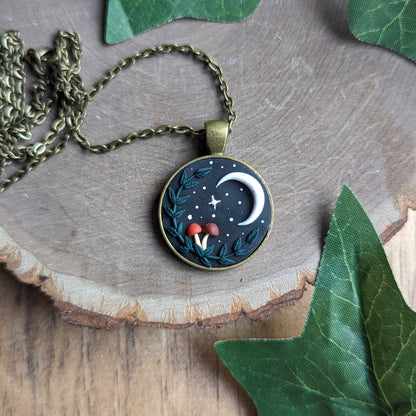 Mushroom Night Pendant