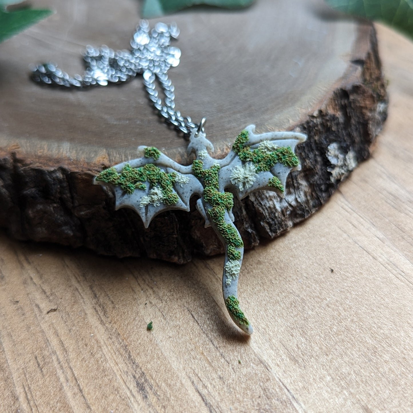 Mossy Dragon Pendant