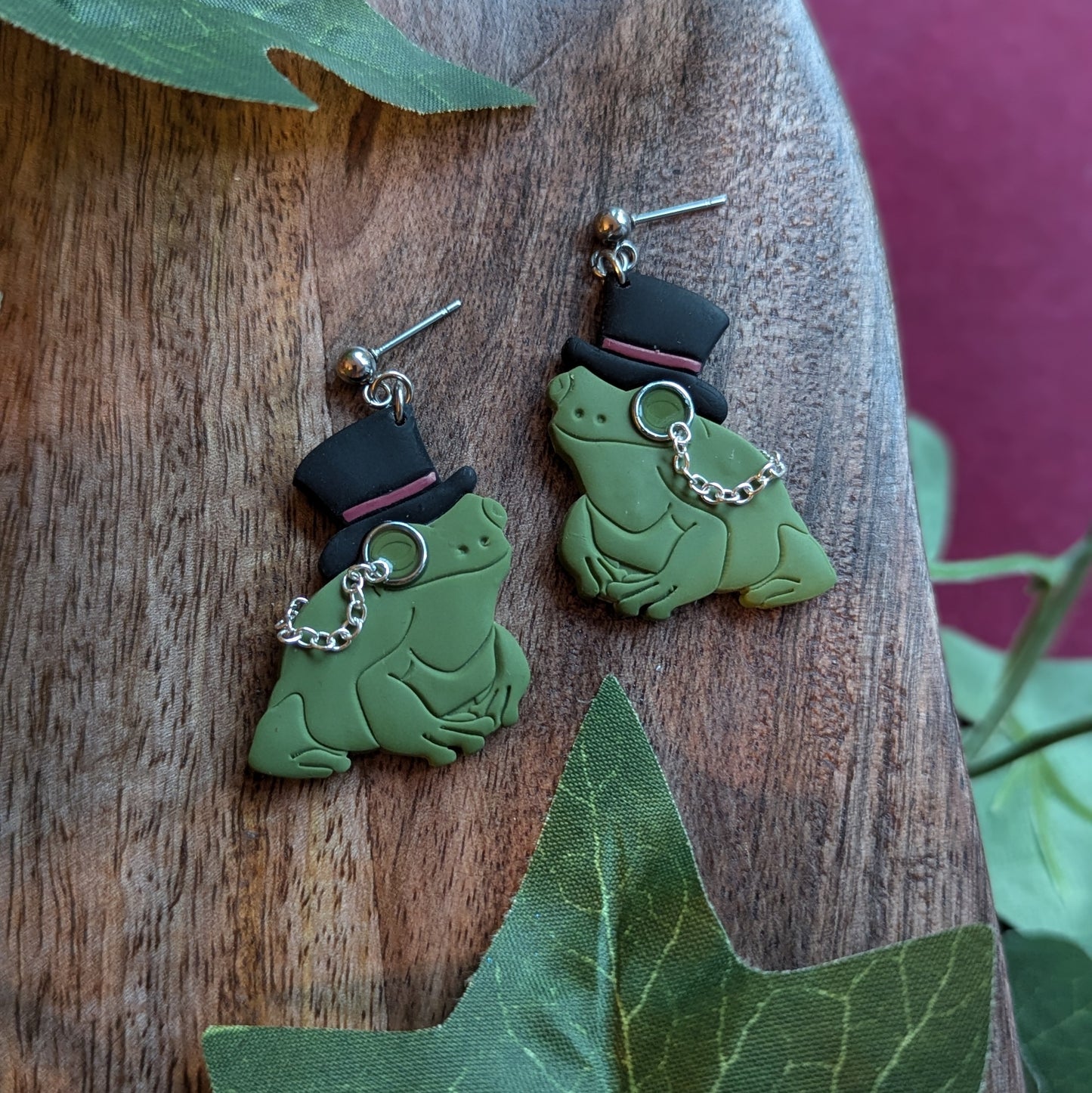 Mr. Frog Stud Earrings