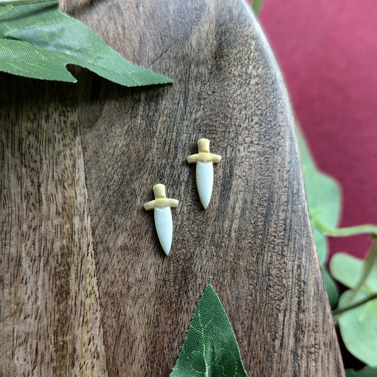 Gold Dagger Studs