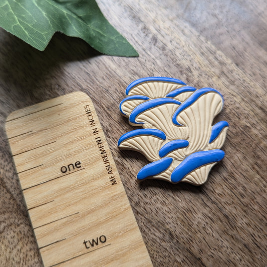 Blue Oyster Mushroom Magnet