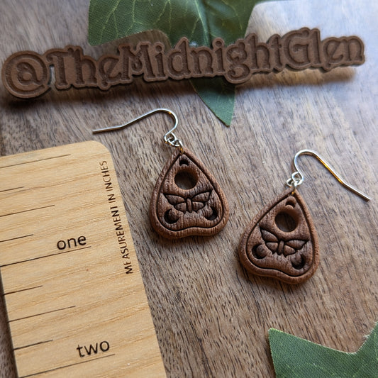 Planchette Dangles - Faux Wood