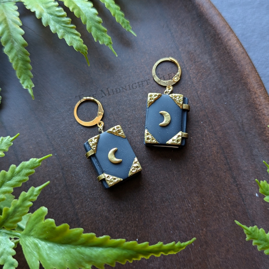 Gold Moon Book Dangles