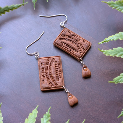 Ouija Board Dangle Earrings
