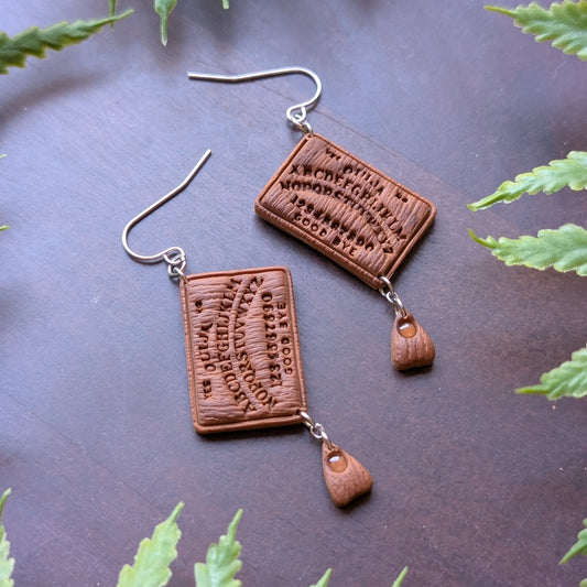 Ouija Board Dangle Earrings
