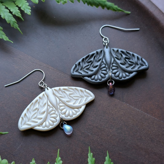 Mismatched Floral Moth Dangle