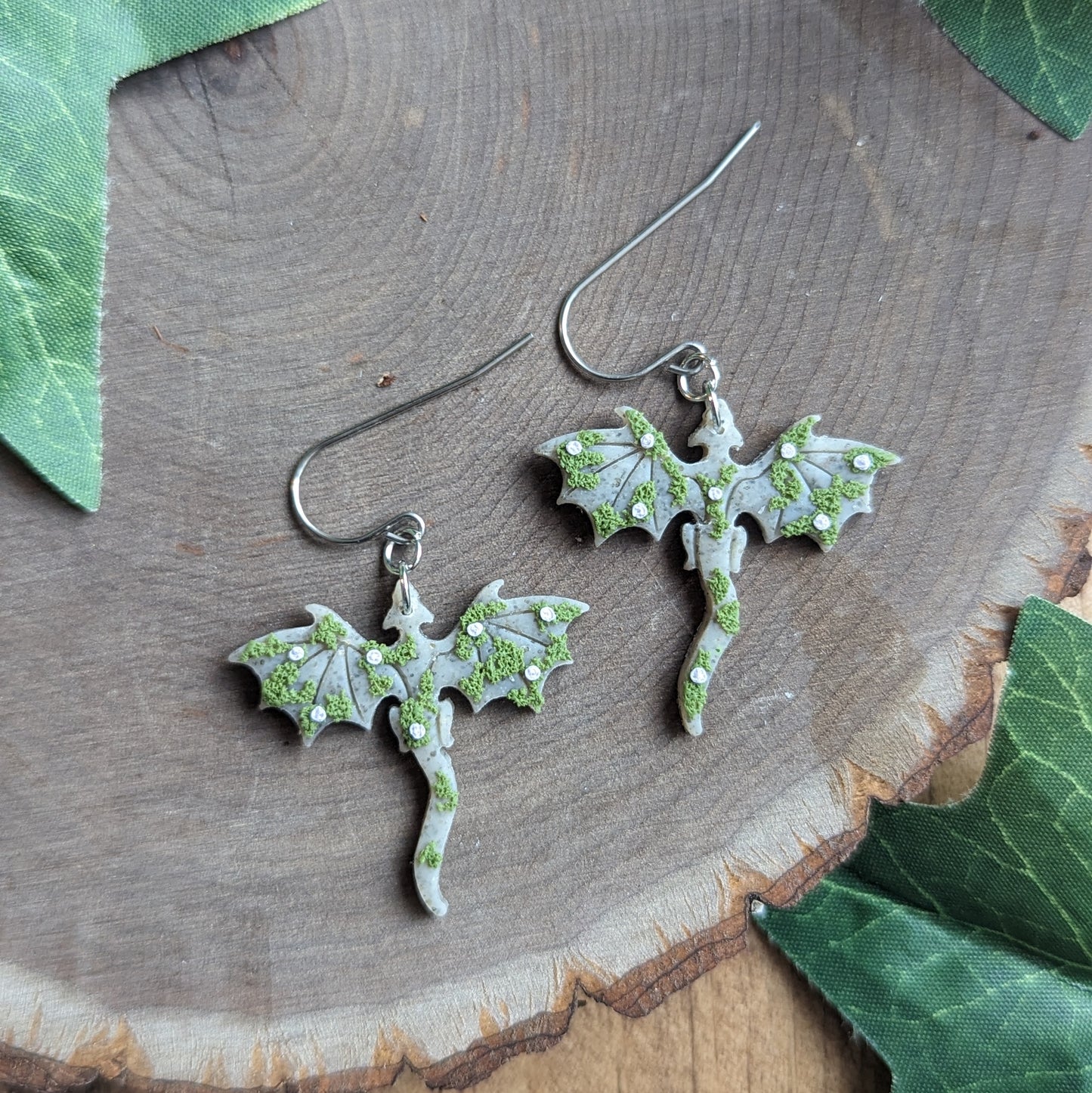 Mini Mossy Dragon Dangle