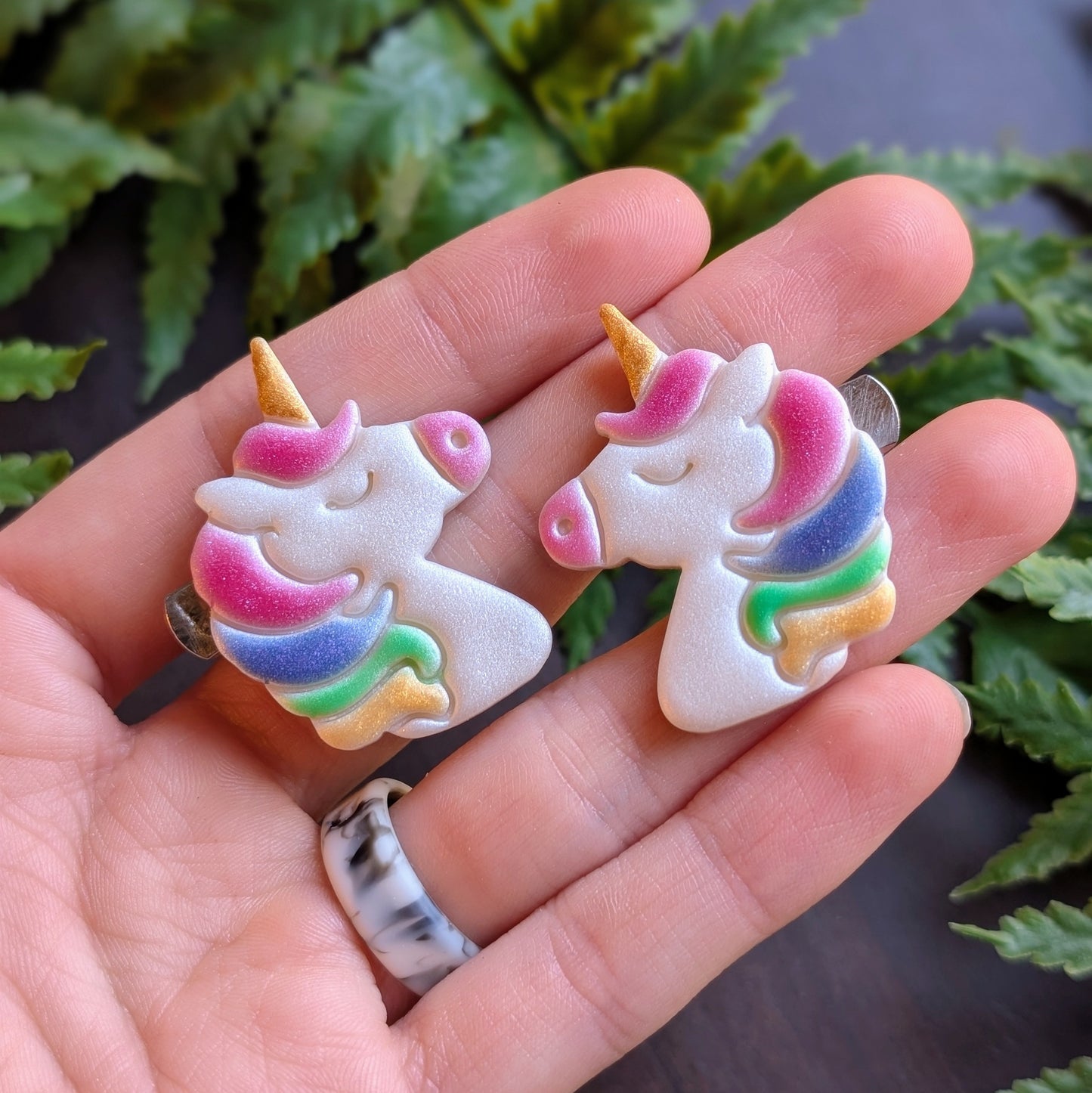 Unicorn Hair Clips