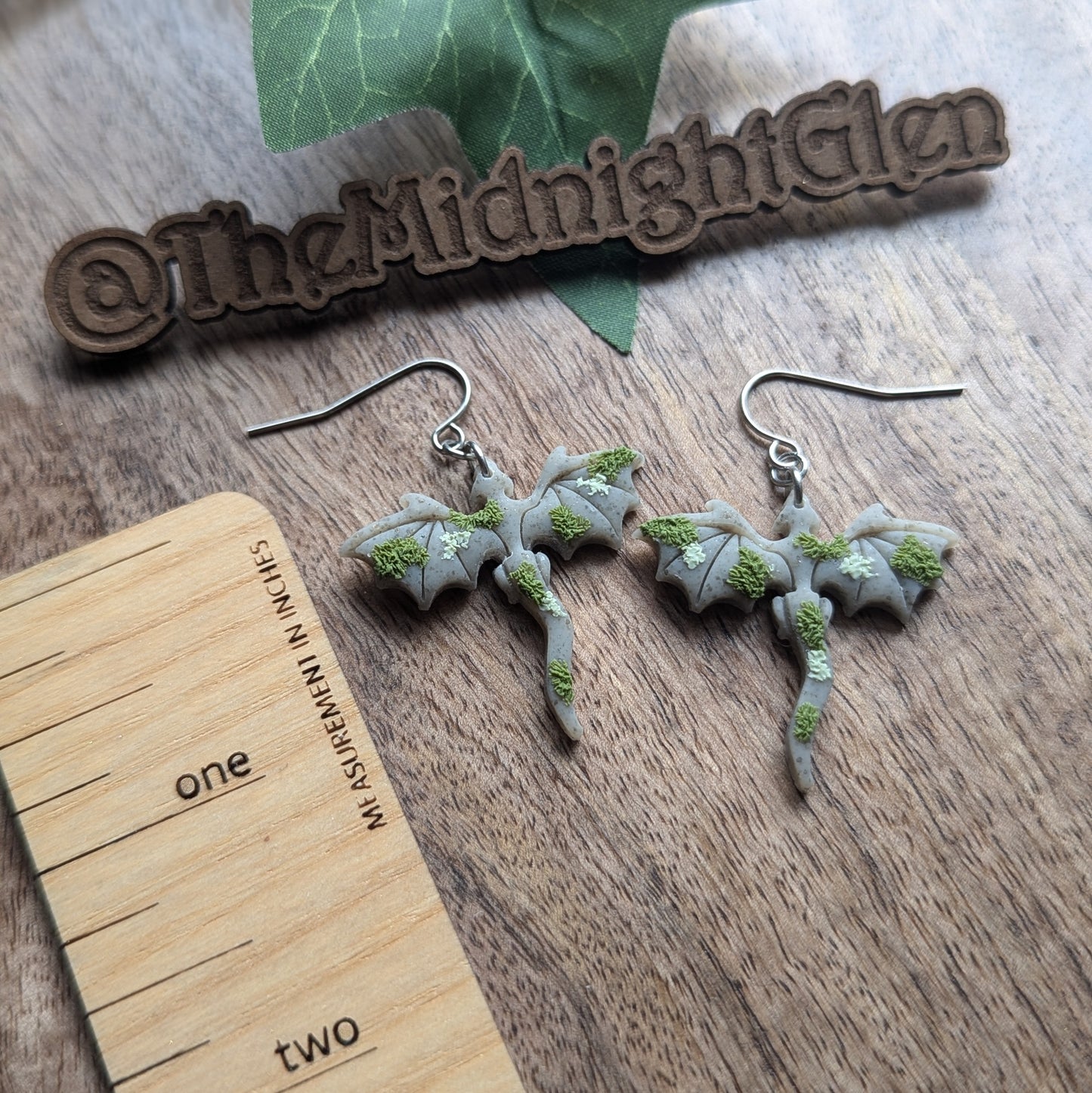 Mini Mossy Dragon Dangle