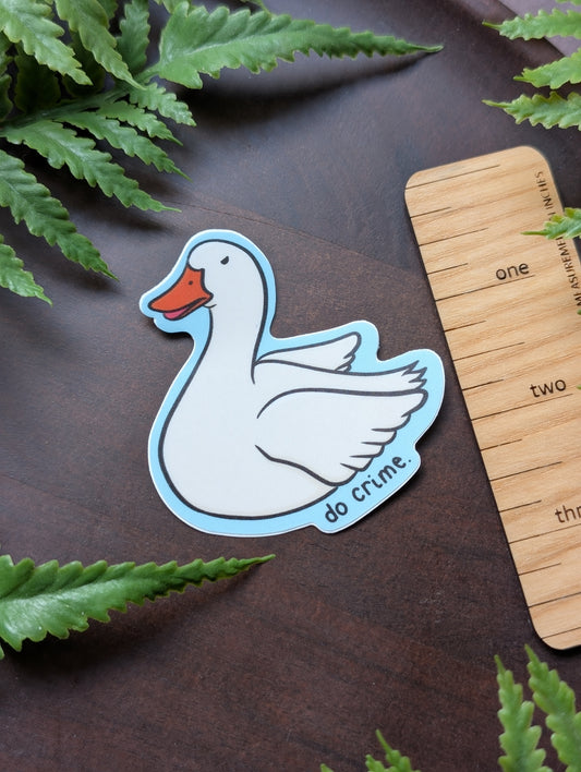 Do Crime 2.5 Inch Waterproof Vinyl Sticker