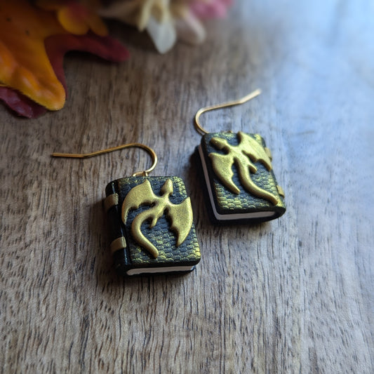 Gold Dragon Book Dangles