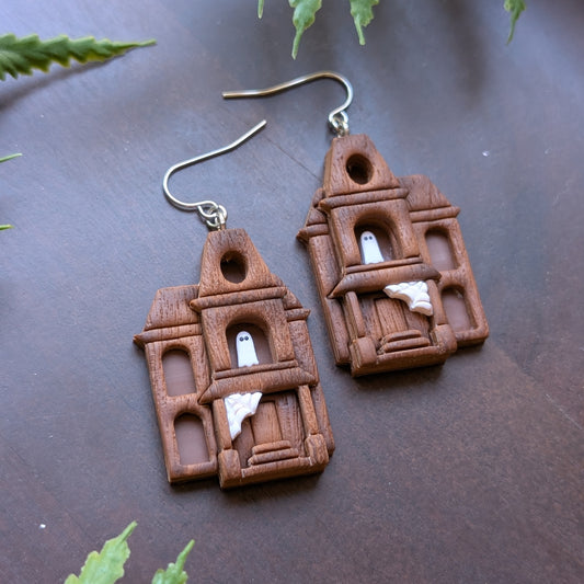 Haunted House Dangle Earrings