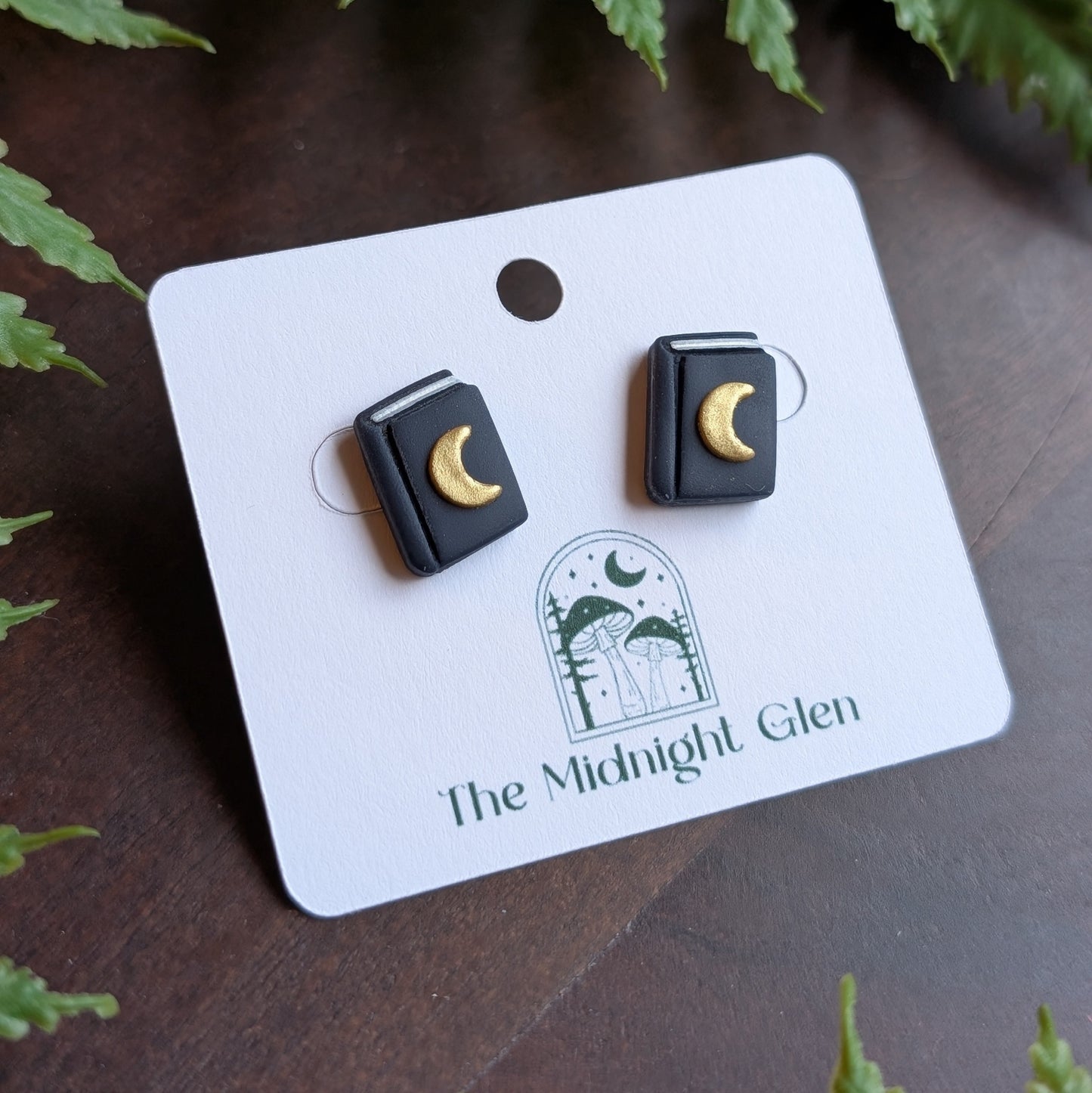 Moon Book Studs