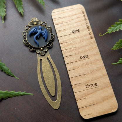 Blue Dragon Metal Bookmark