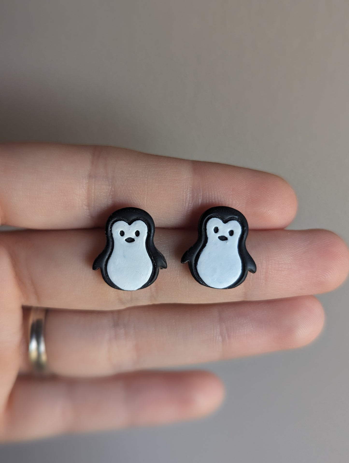 Penguin Stud Earrings