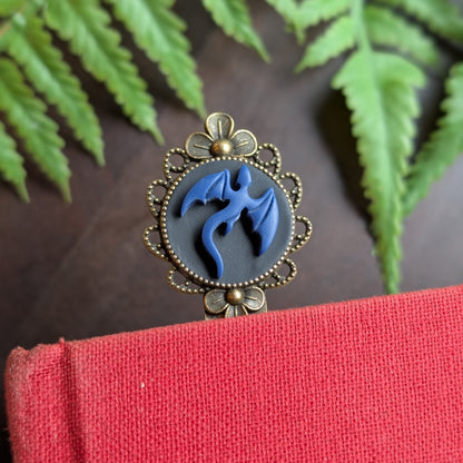 Blue Dragon Metal Bookmark