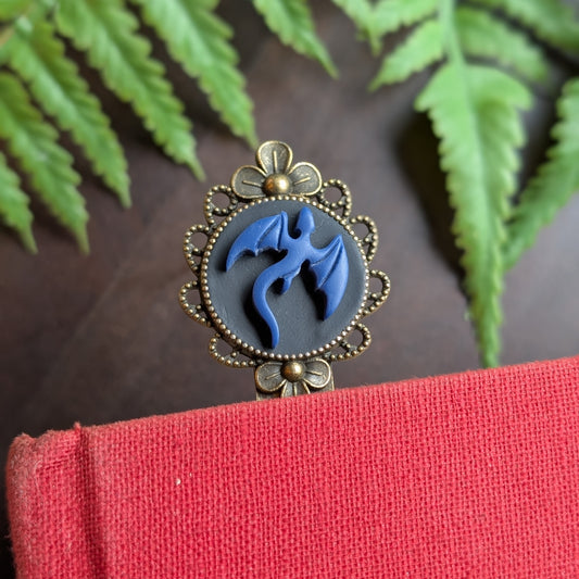 Blue Dragon Metal Bookmark
