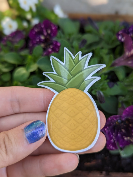 Pineapple 2.5in Water Resistant Vinyl Sticker